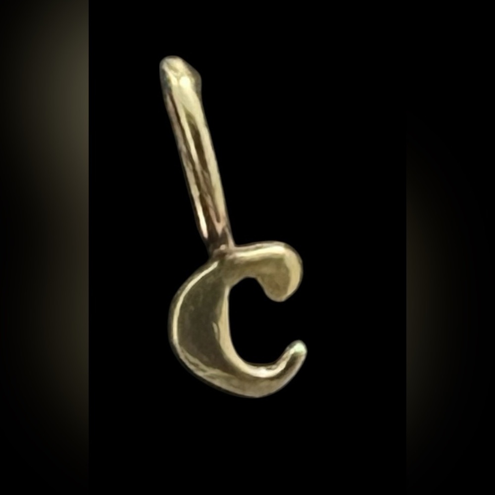 Catbird Tiniest Alphabet “C” Charm